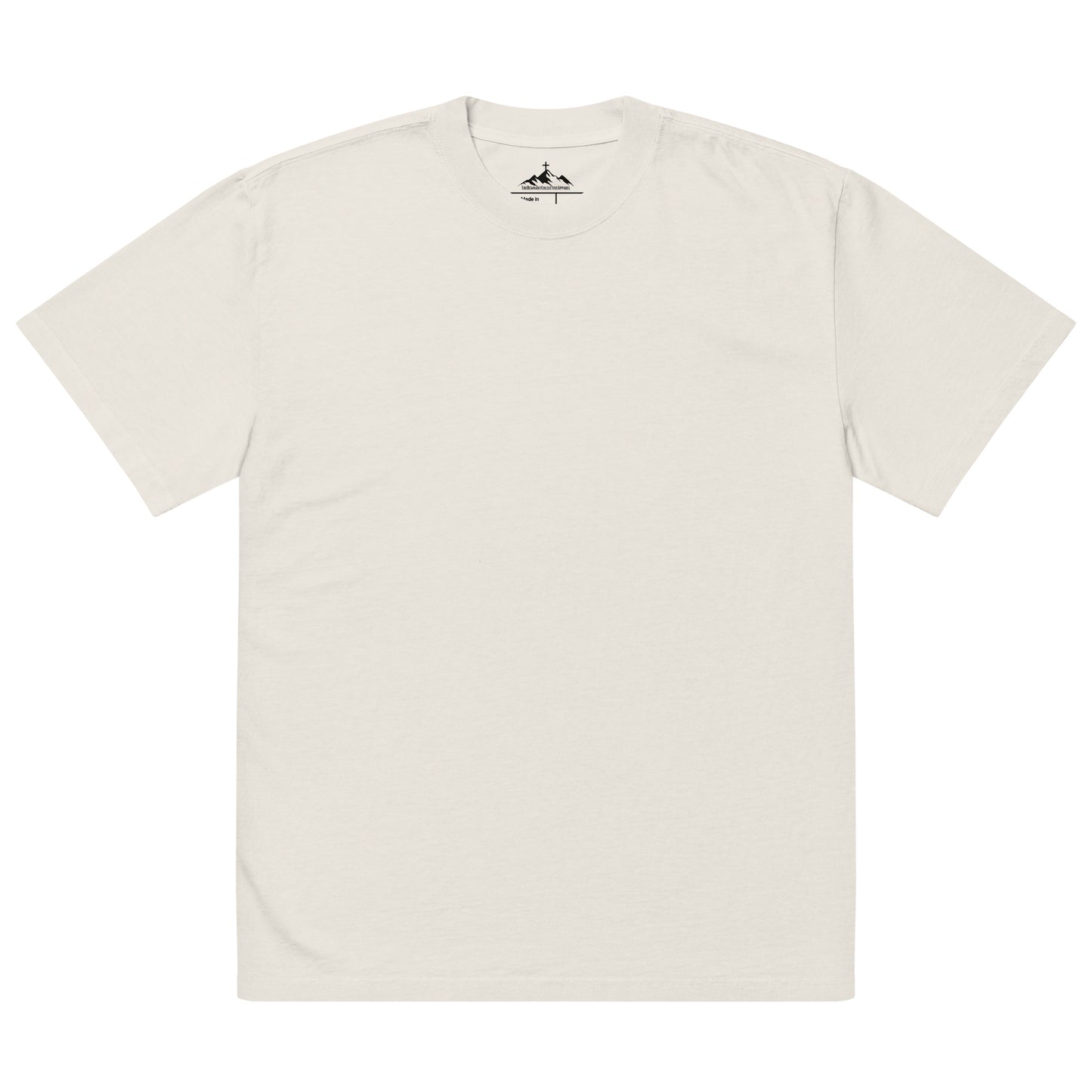 Oversized faded t-shirt "CHOSEN/LOVED Red"