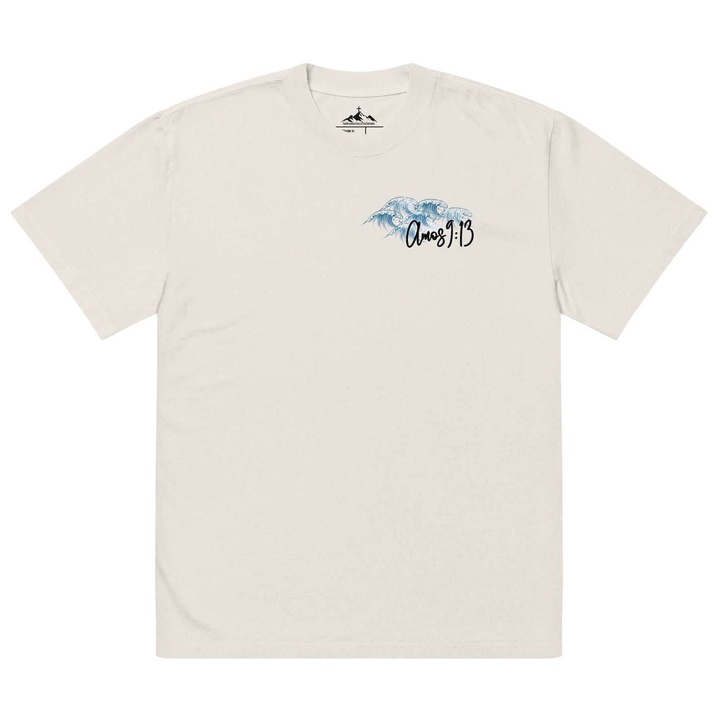 Oversized faded t-shirt "Blessings"