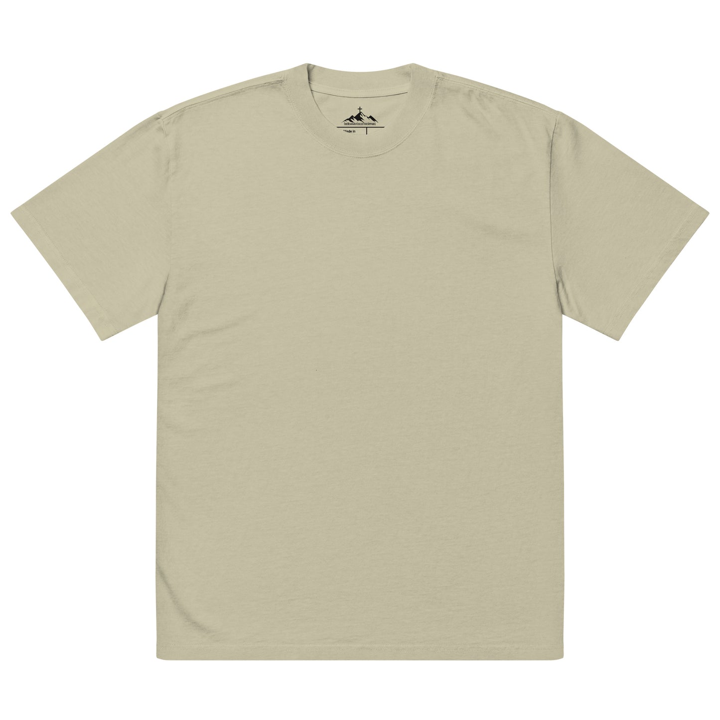 Oversized faded t-shirt "CHOSEN/LOVED Red"