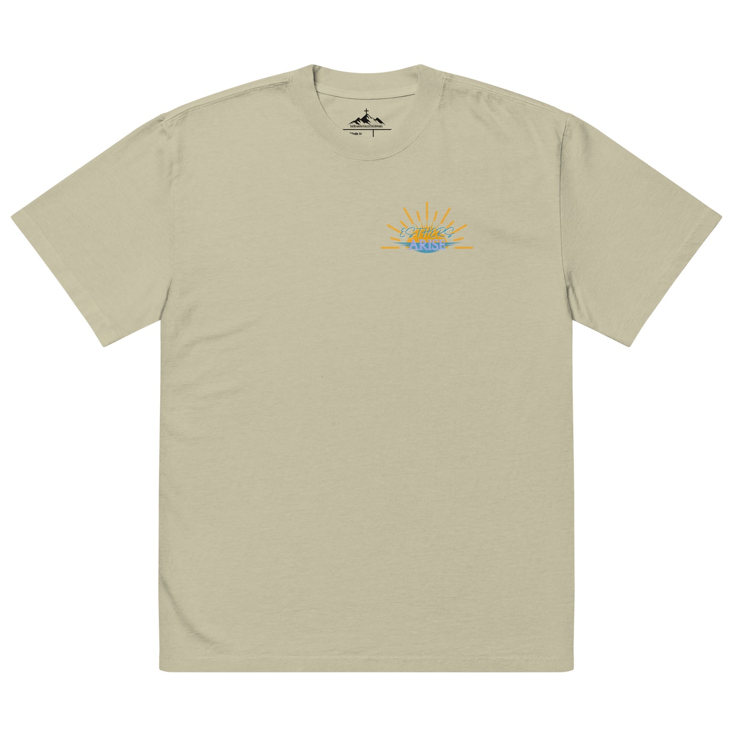 Oversized faded t-shirt "Esthers Arise"