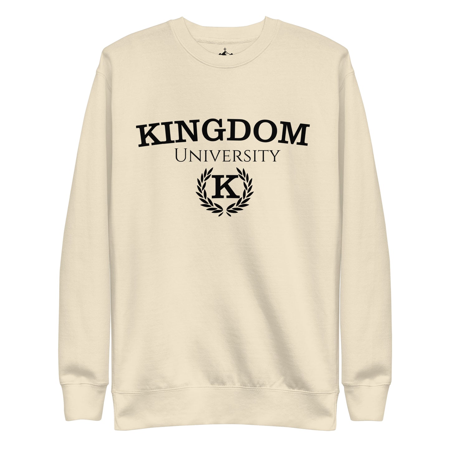 Adult Premium Sweatshirt "Kingdom University" blk ink