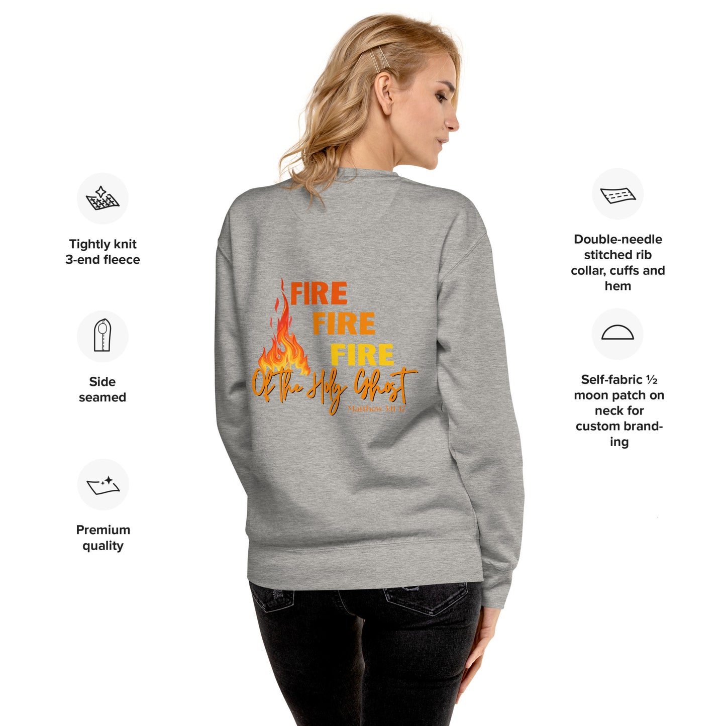 Adult Premium Sweatshirt "FIRE, FIRE, FIRE"