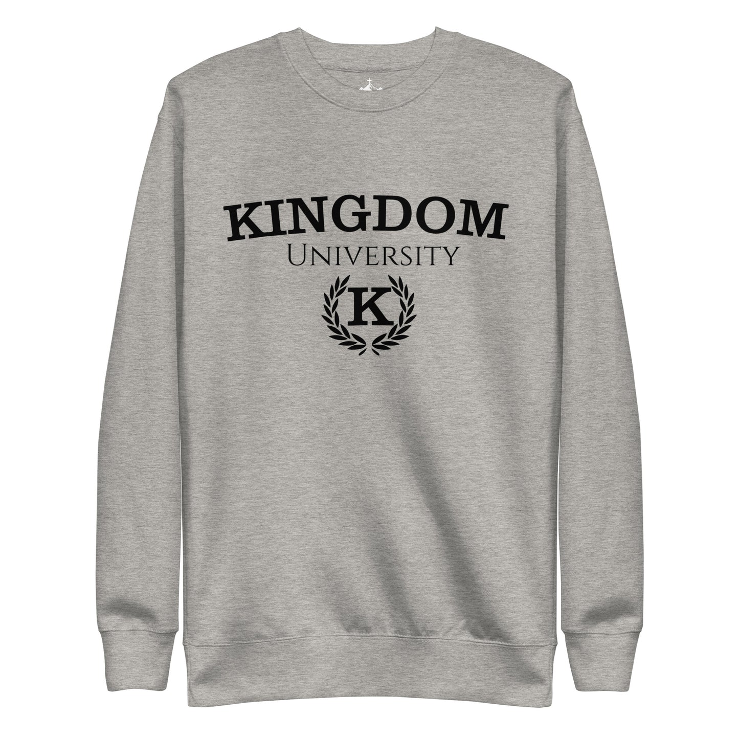 Adult Premium Sweatshirt "Kingdom University" blk ink