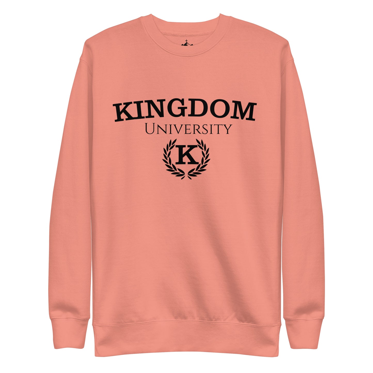 Adult Premium Sweatshirt "Kingdom University" blk ink