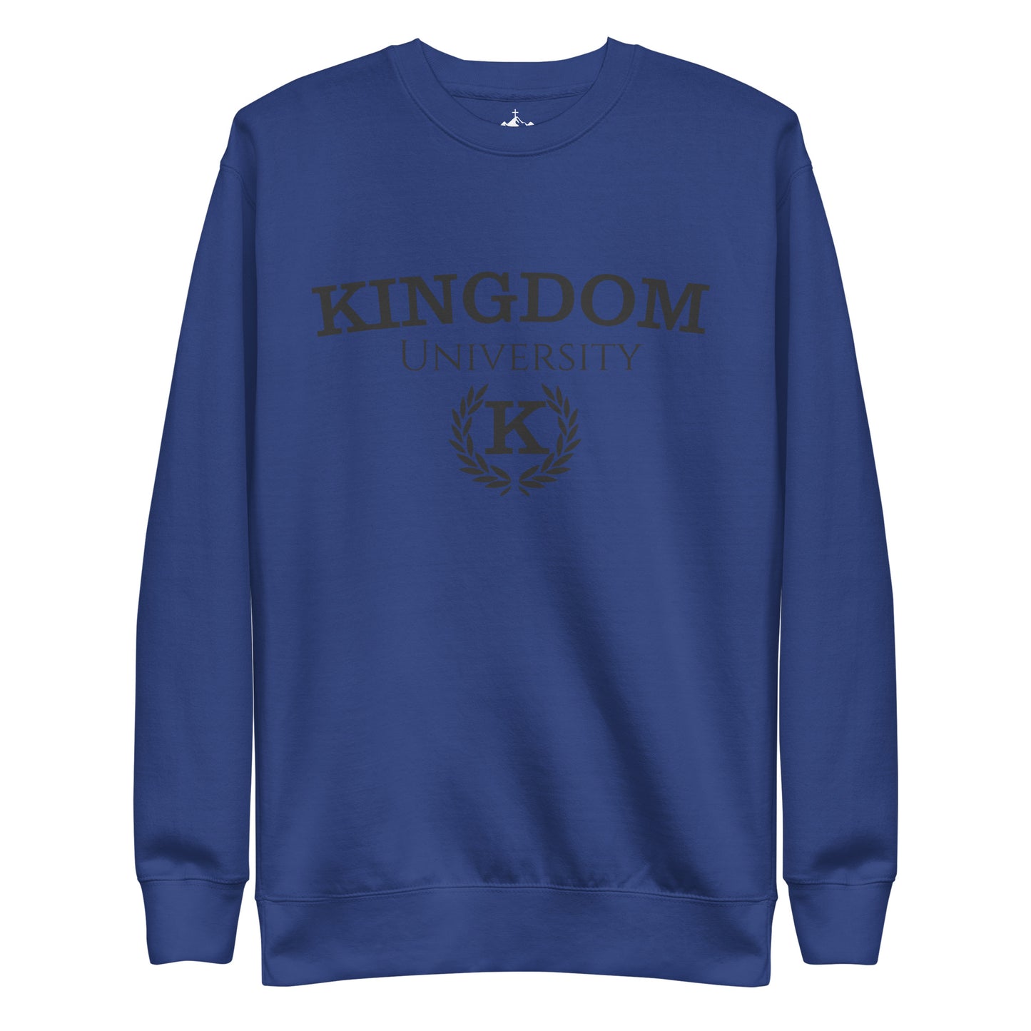 Adult Premium Sweatshirt "Kingdom University" blk ink