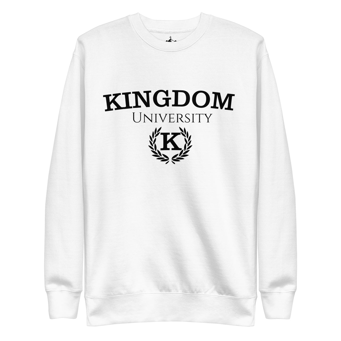 Adult Premium Sweatshirt "Kingdom University" blk ink