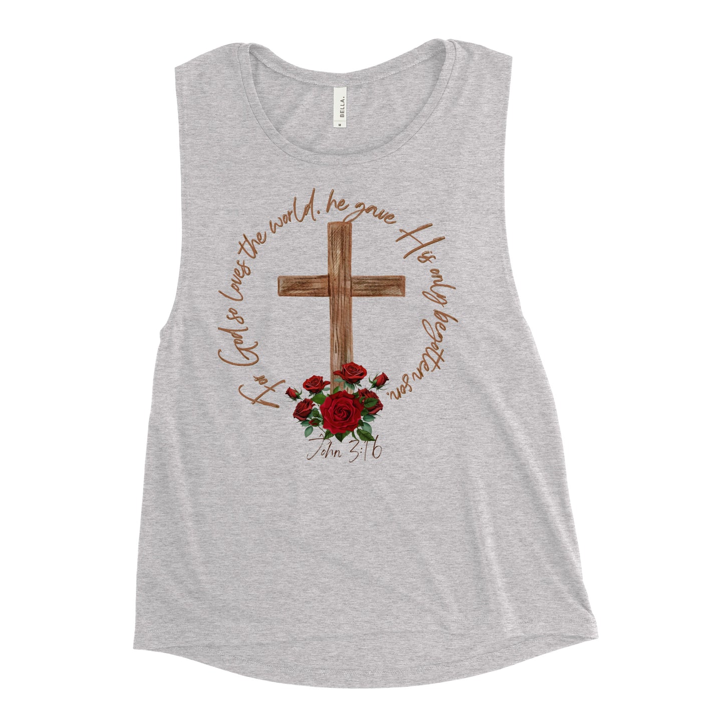 Ladies’ Muscle Tank "John3:16"