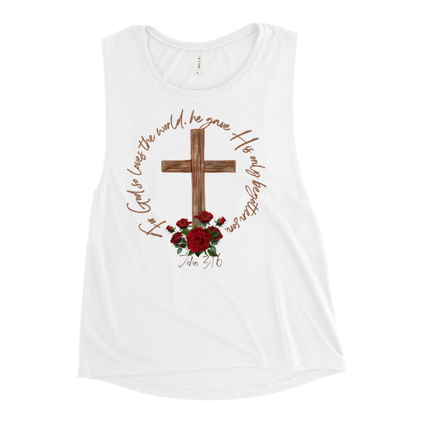Ladies’ Muscle Tank "John3:16"