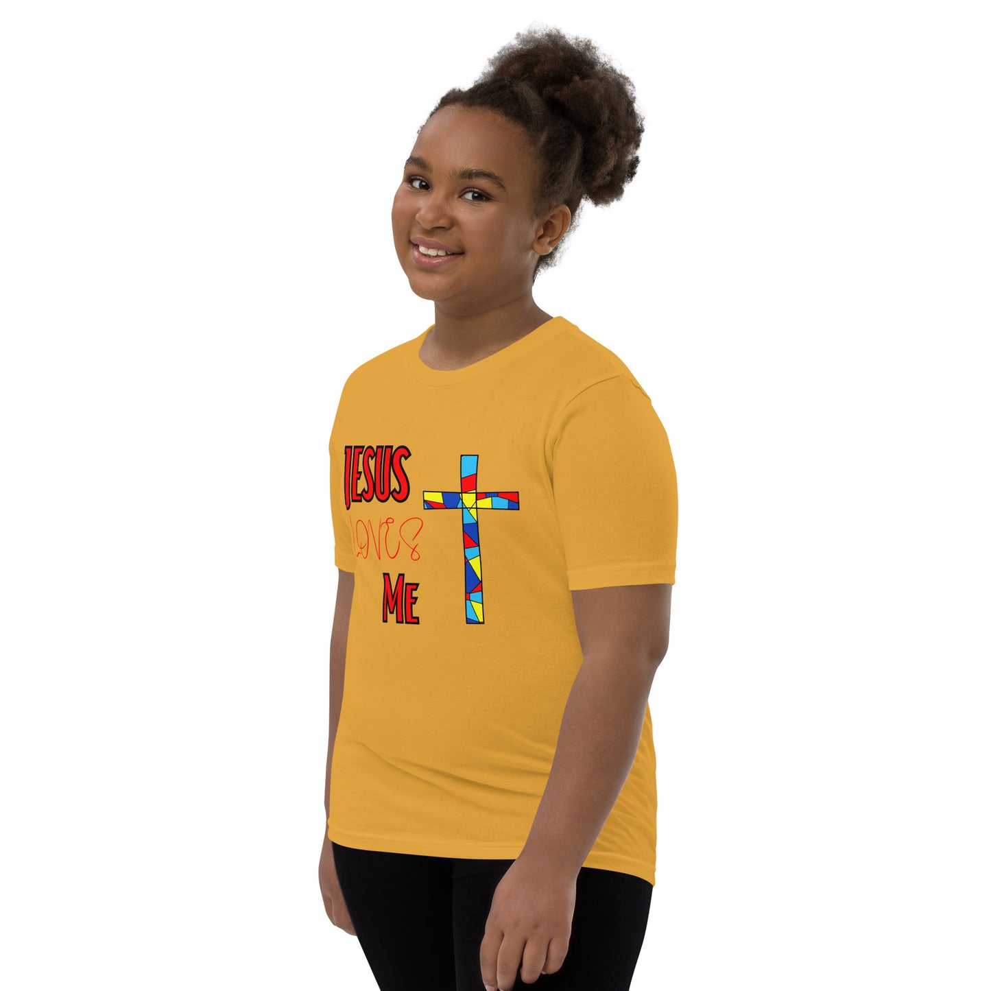Youth Short Sleeve T-Shirt "Jesus Loves Me"