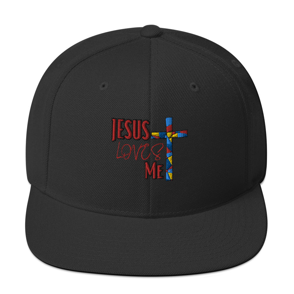 Snapback Hat "Jesus Loves Me"