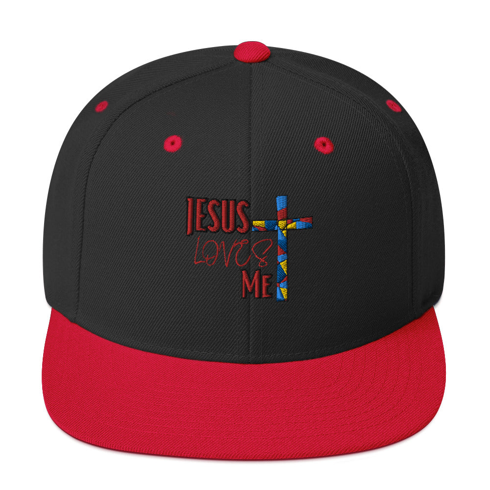 Snapback Hat "Jesus Loves Me"