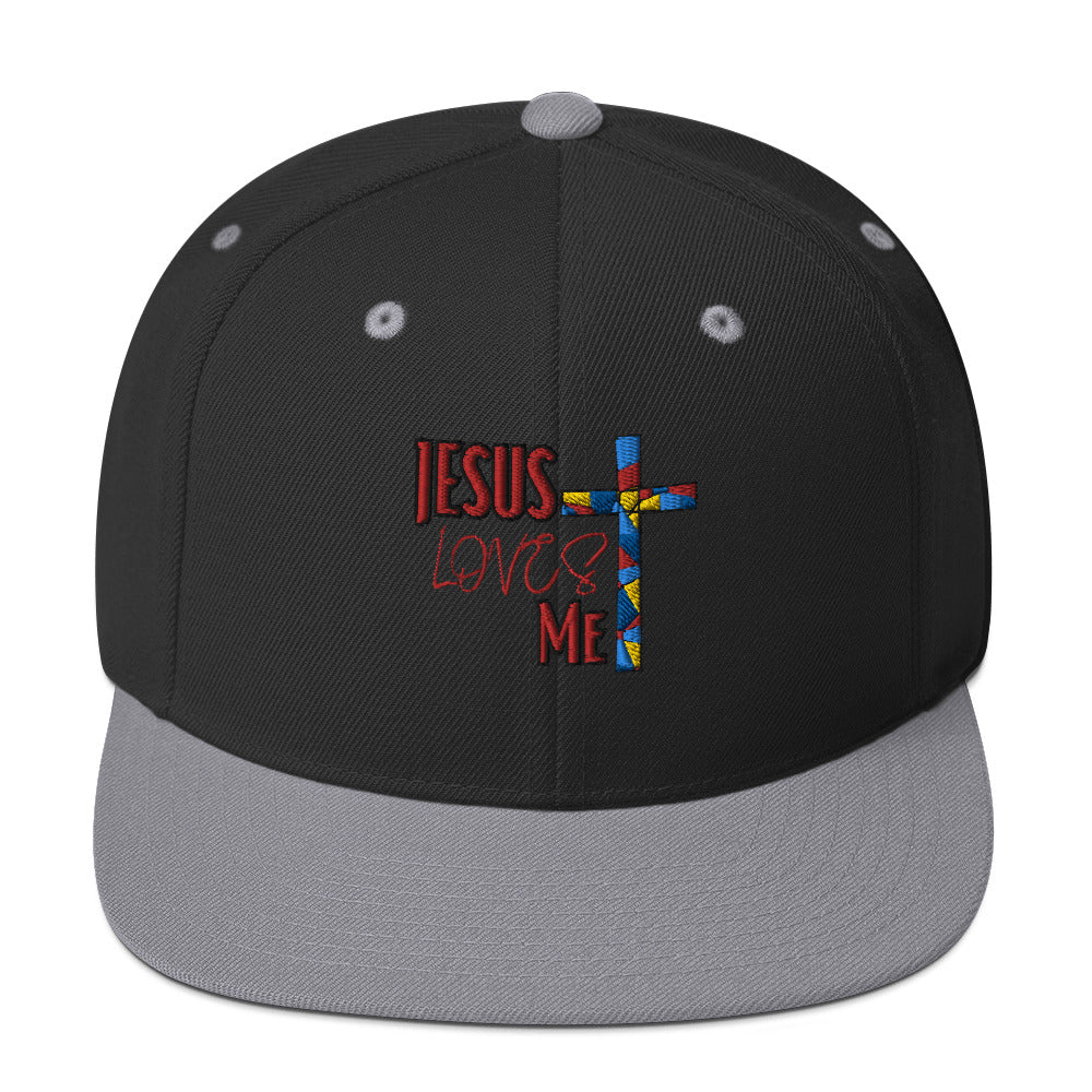 Snapback Hat "Jesus Loves Me"