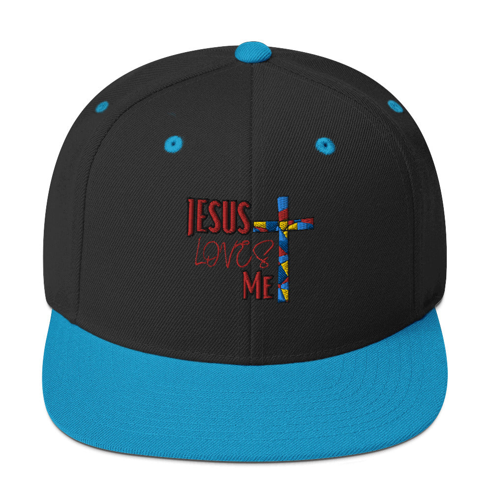 Snapback Hat "Jesus Loves Me"