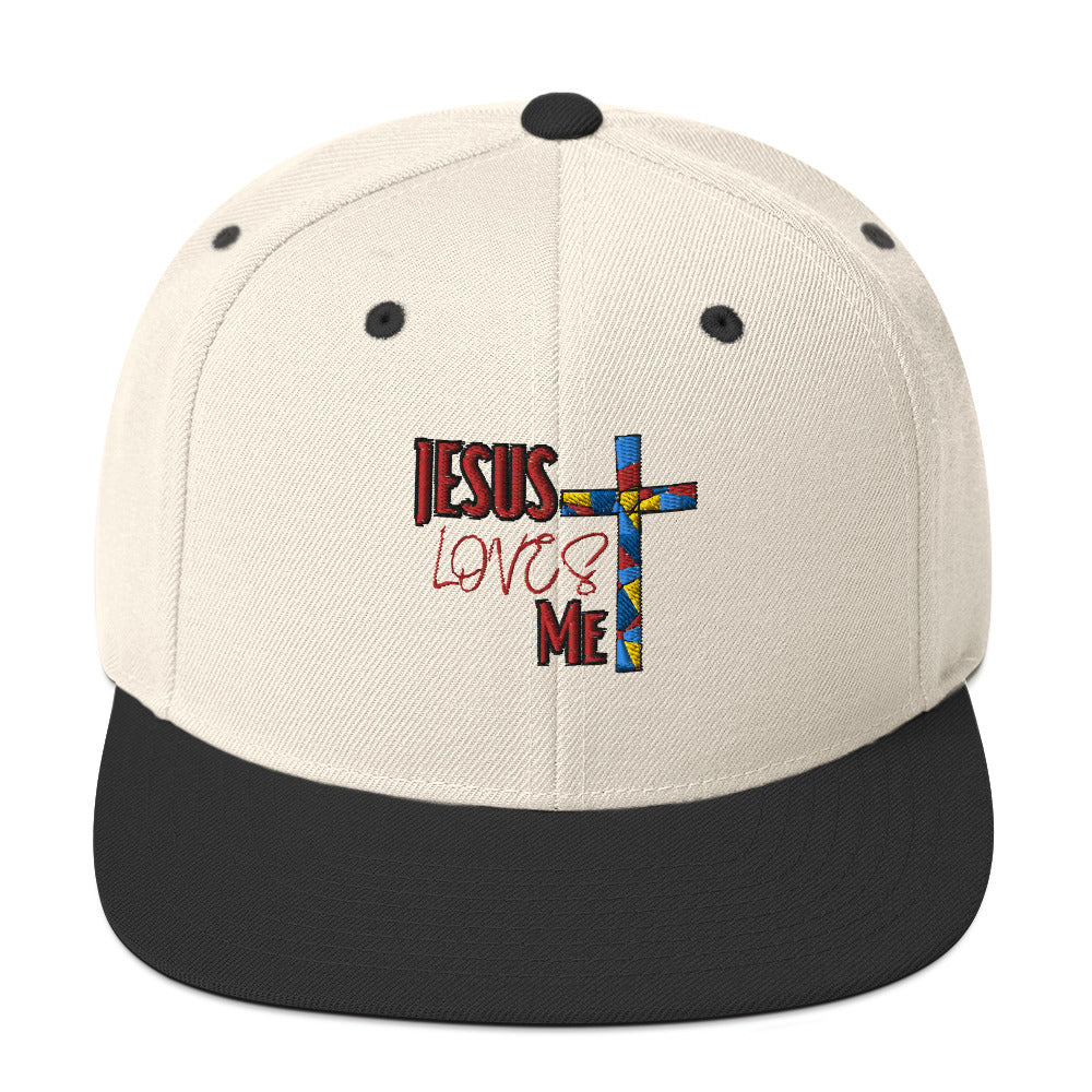 Snapback Hat "Jesus Loves Me"