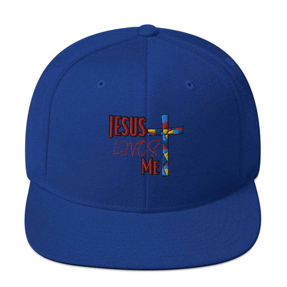 Snapback Hat "Jesus Loves Me"