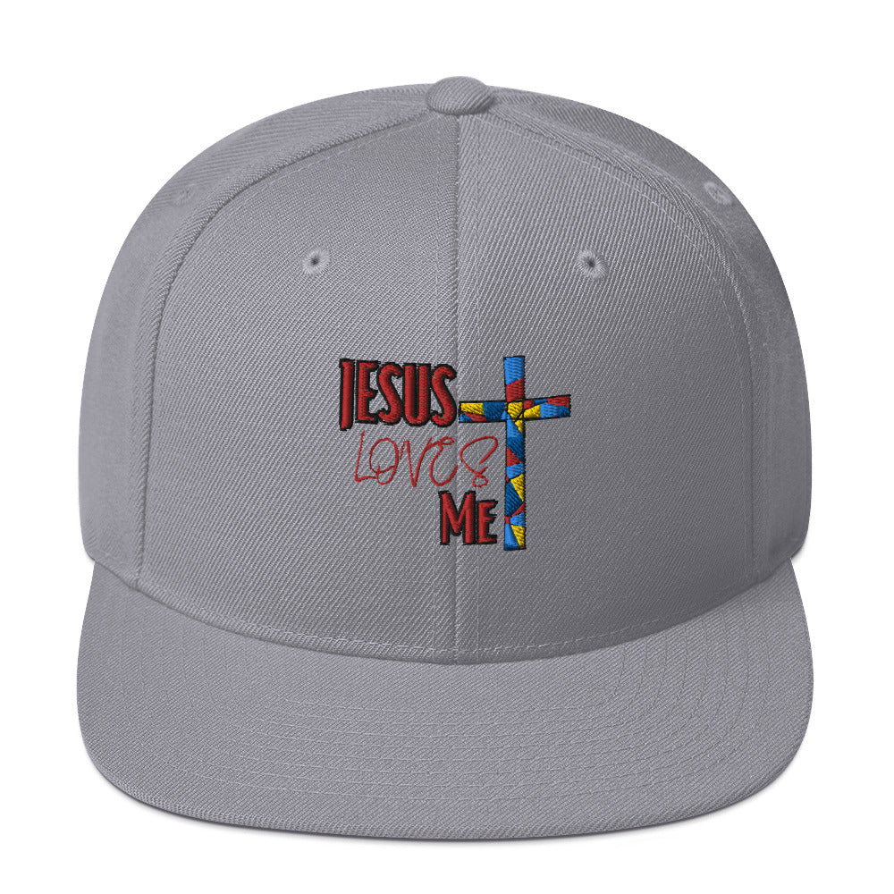 Snapback Hat "Jesus Loves Me"