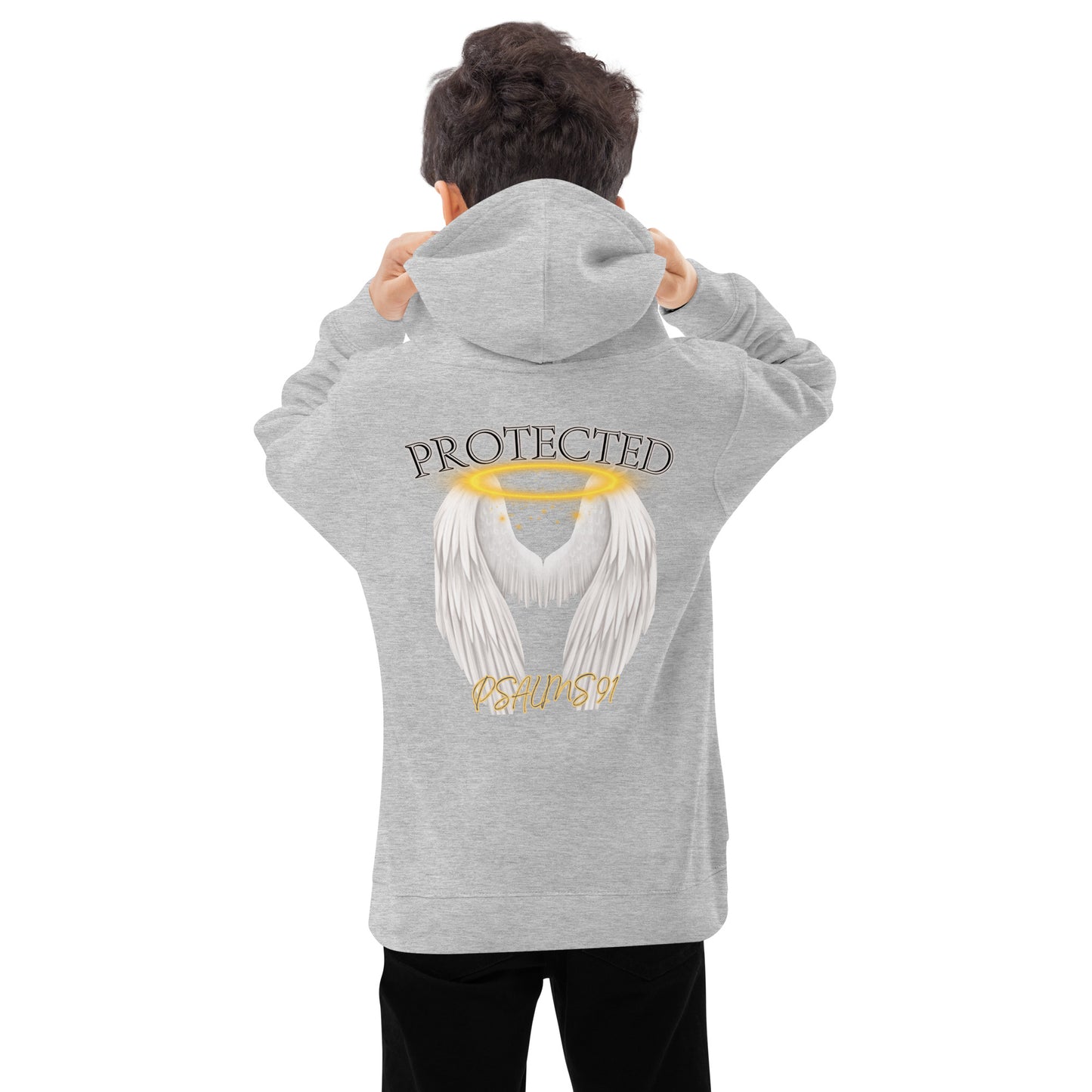 Kids Fleece Hoodie "Protected"