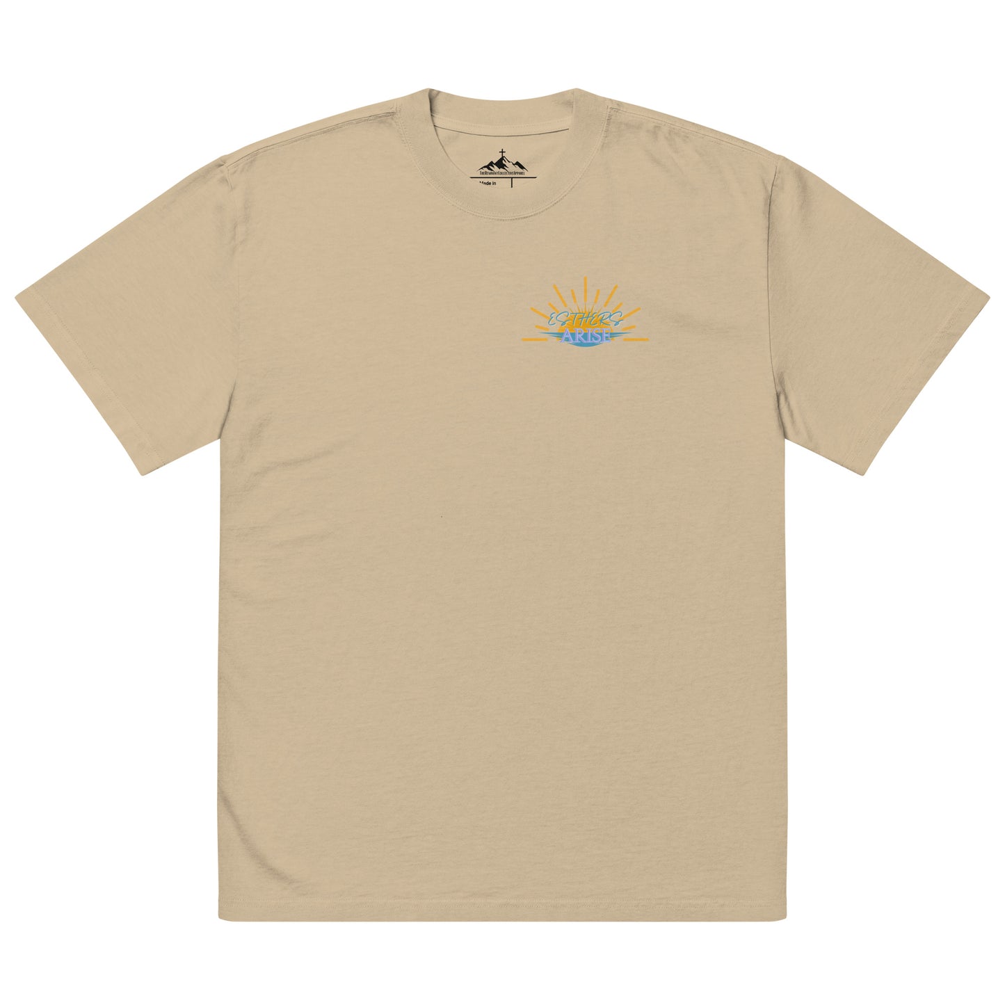Oversized faded t-shirt "Esthers Arise"