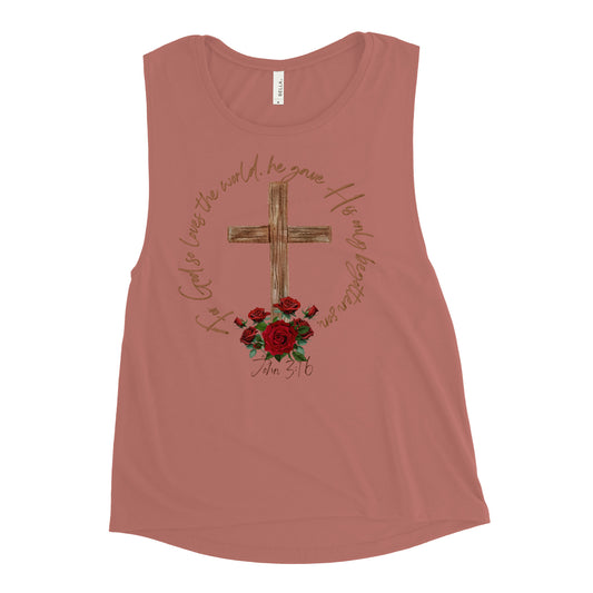 Ladies’ Muscle Tank "John3:16"