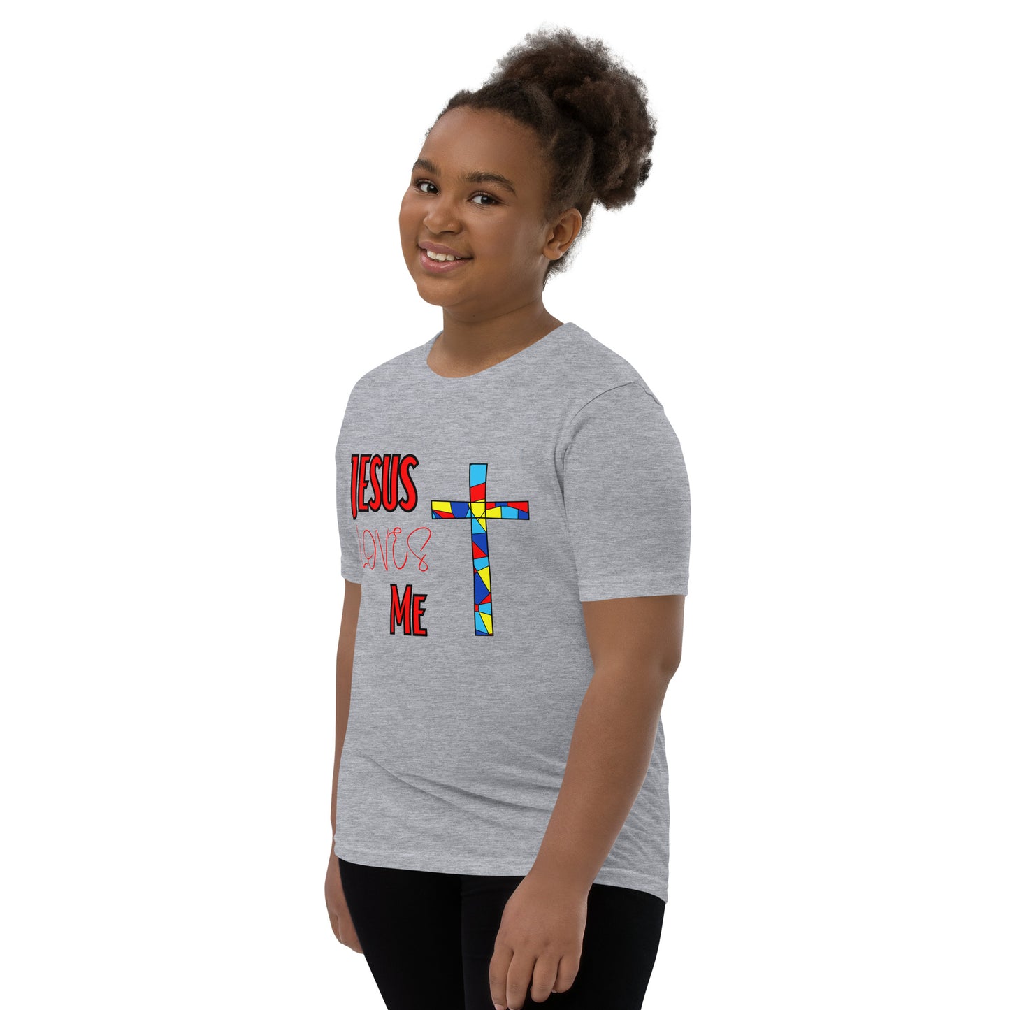 Youth Short Sleeve T-Shirt "Jesus Loves Me"