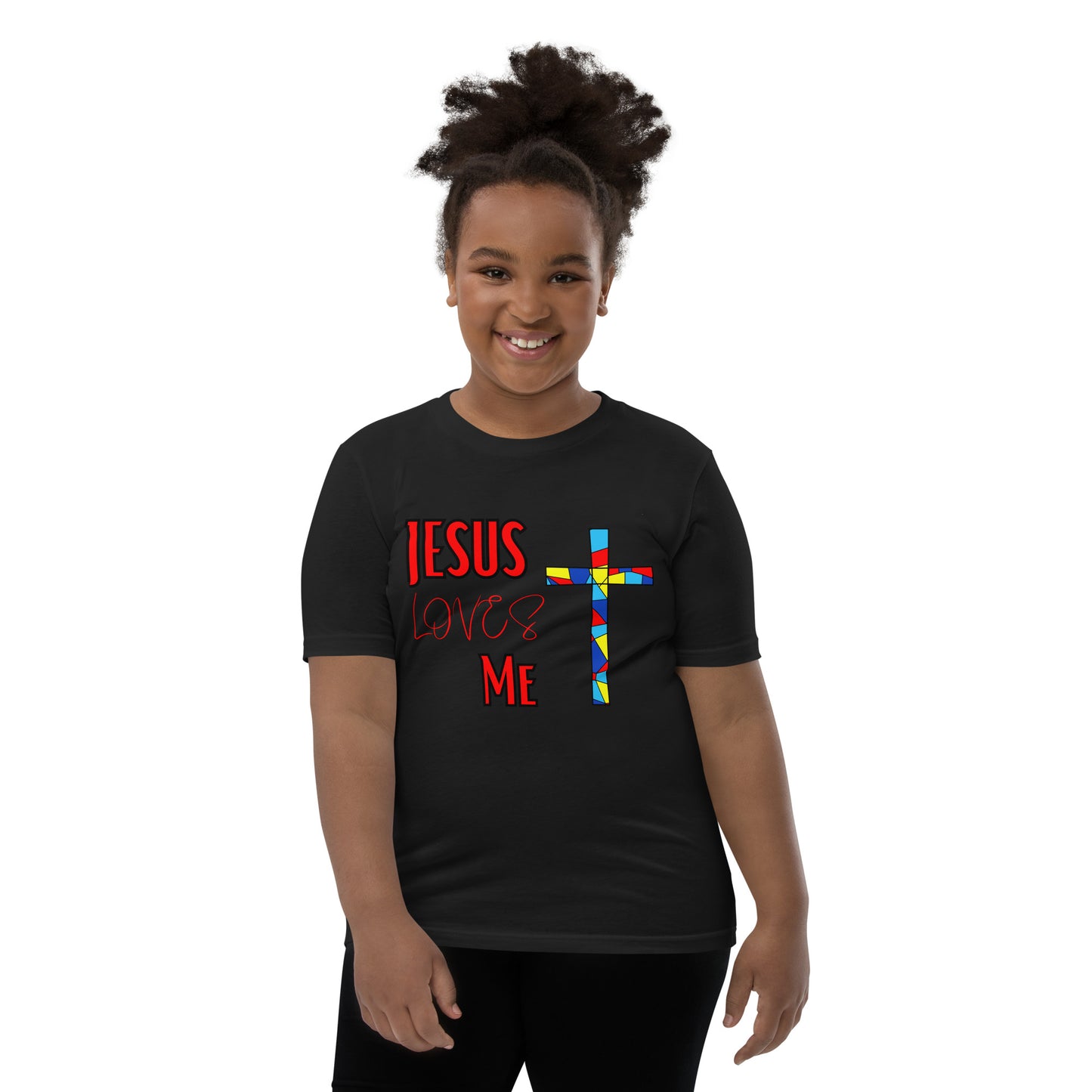 Youth Short Sleeve T-Shirt "Jesus Loves Me"