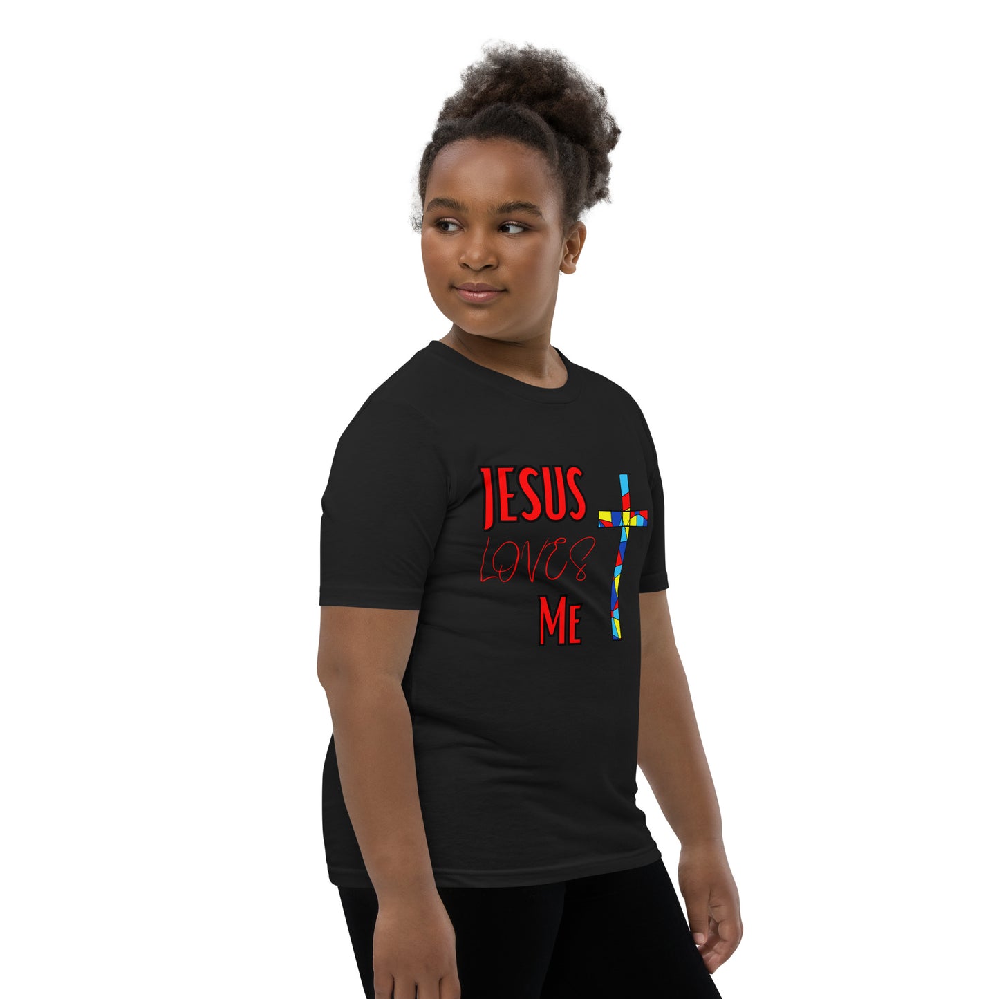 Youth Short Sleeve T-Shirt "Jesus Loves Me"