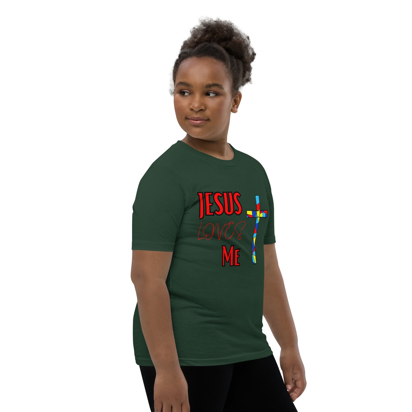 Youth Short Sleeve T-Shirt "Jesus Loves Me"