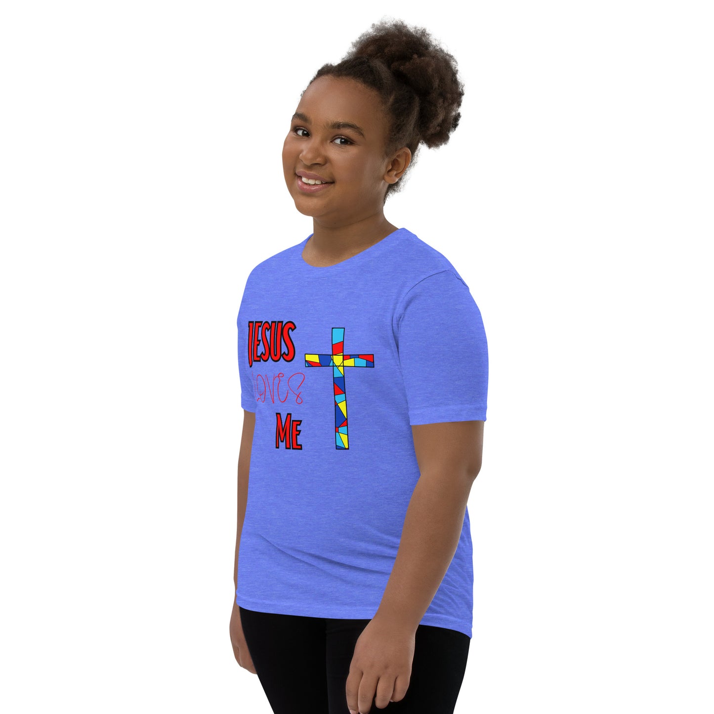 Youth Short Sleeve T-Shirt "Jesus Loves Me"