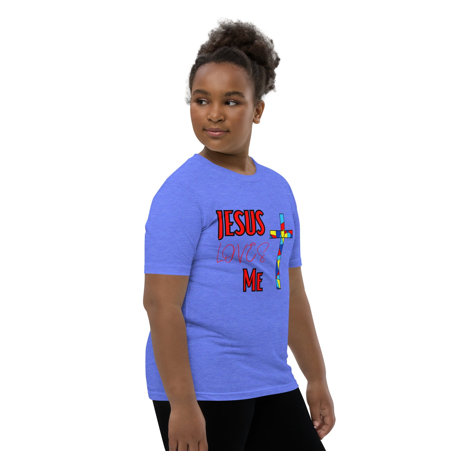 Youth Short Sleeve T-Shirt "Jesus Loves Me"