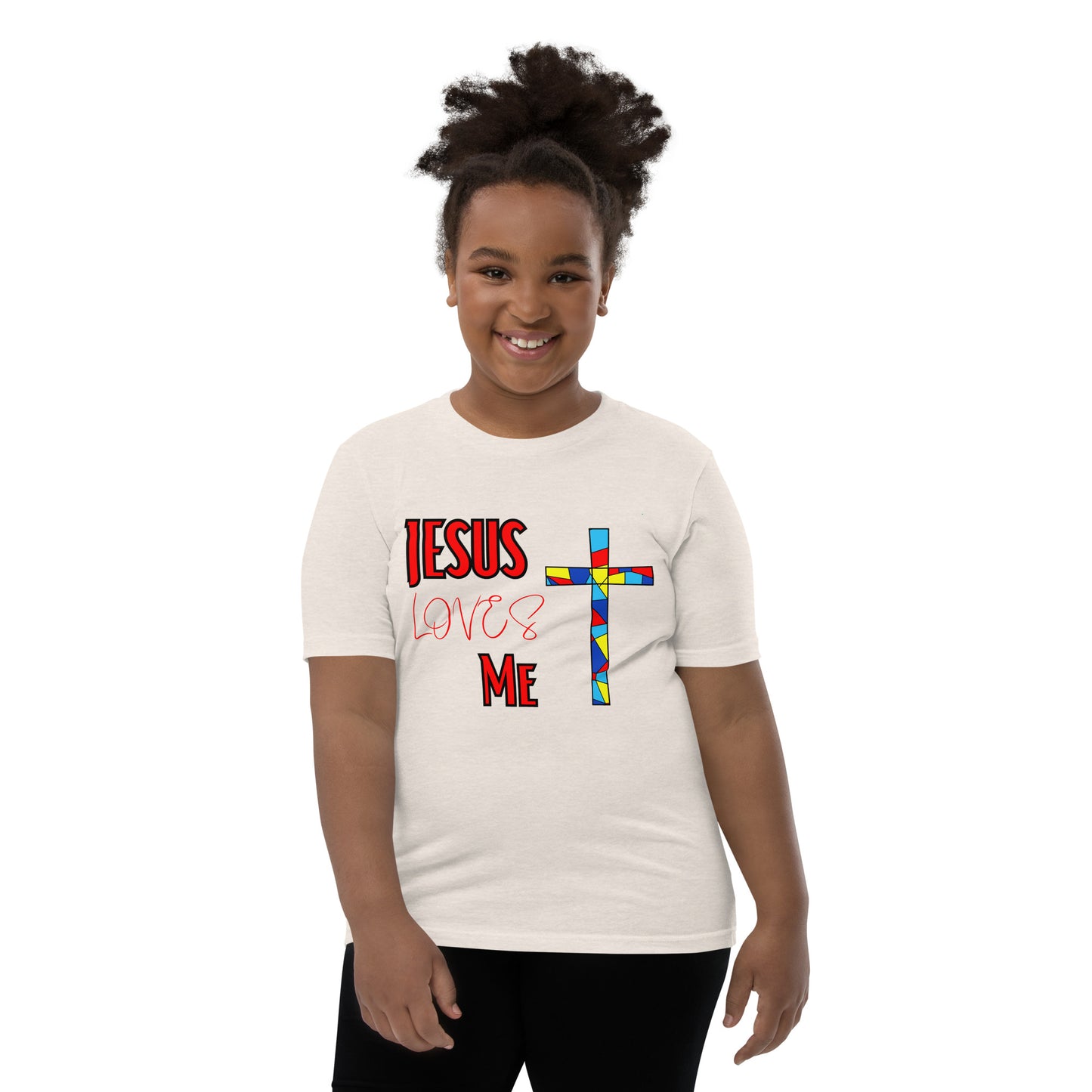 Youth Short Sleeve T-Shirt "Jesus Loves Me"