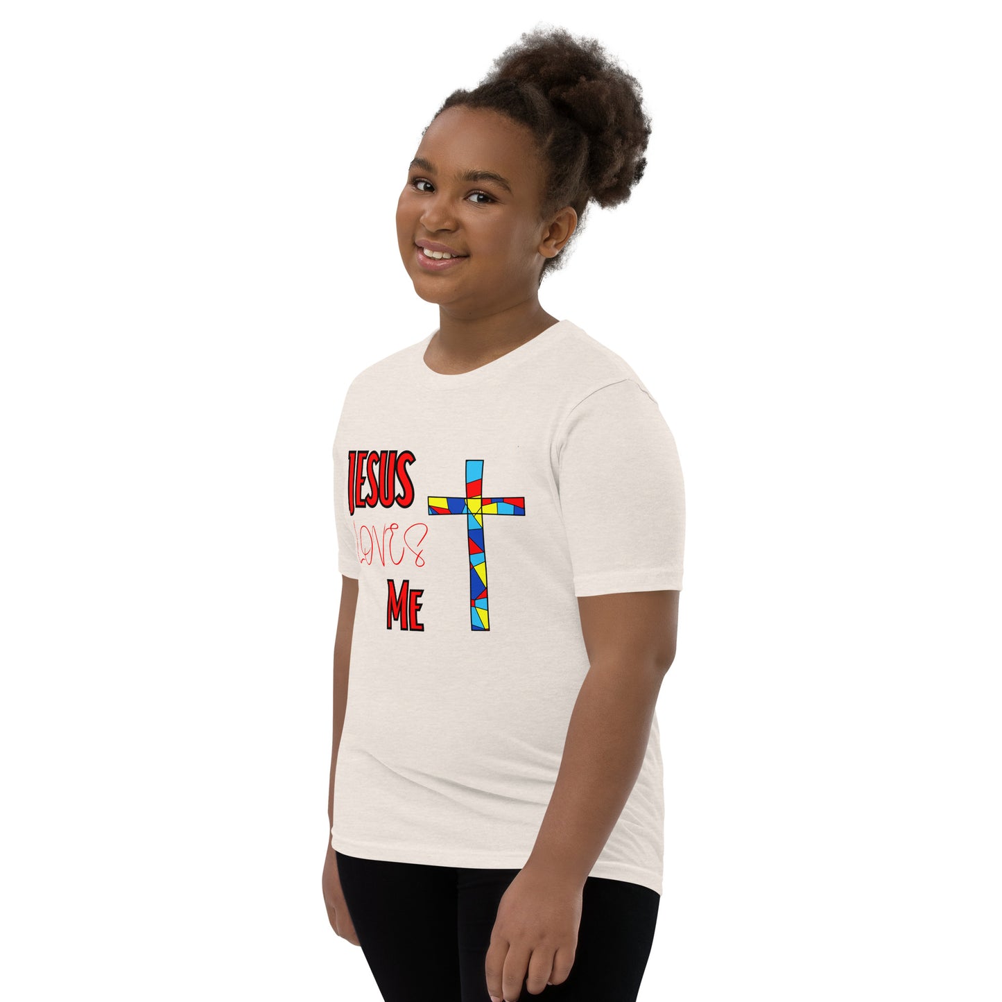 Youth Short Sleeve T-Shirt "Jesus Loves Me"