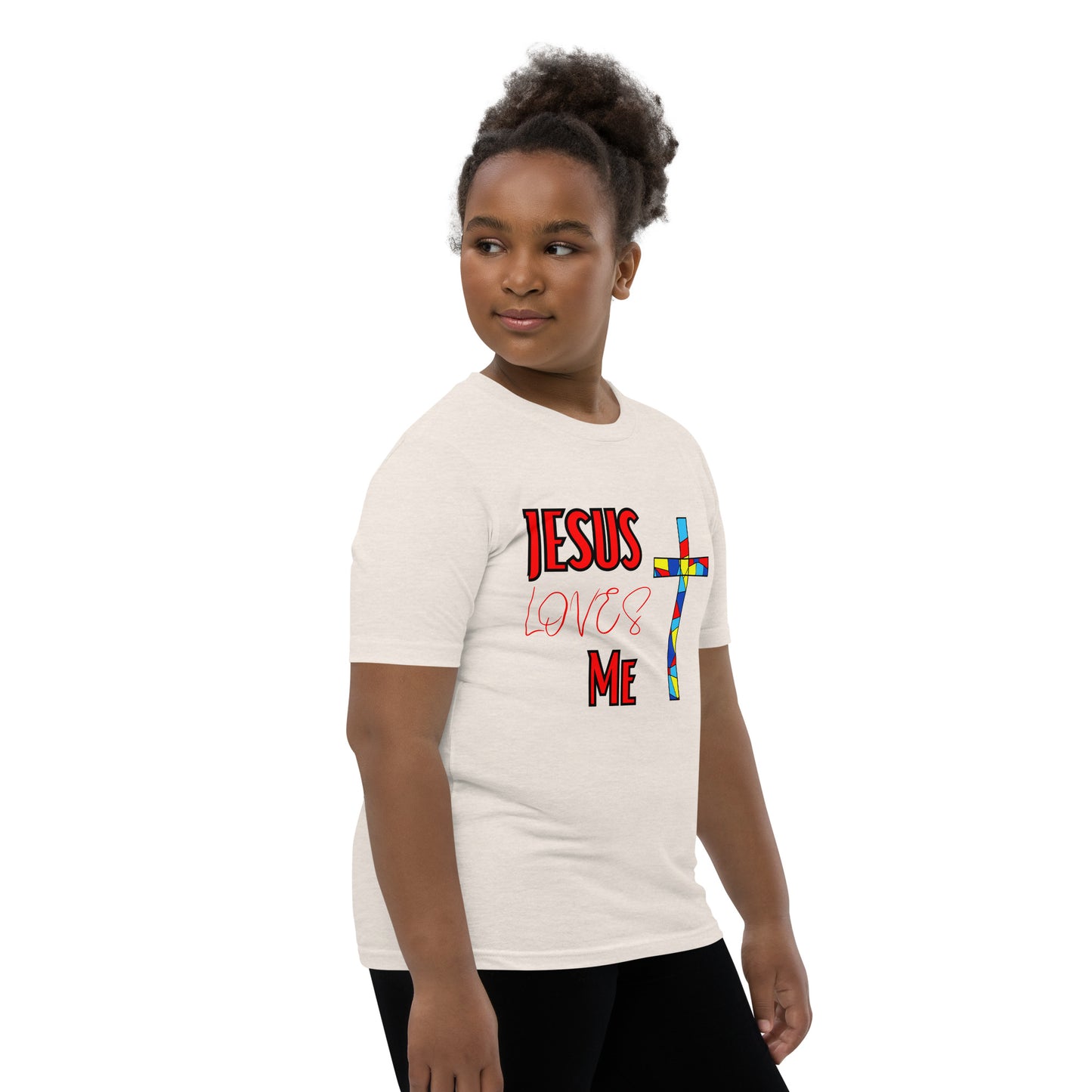 Youth Short Sleeve T-Shirt "Jesus Loves Me"