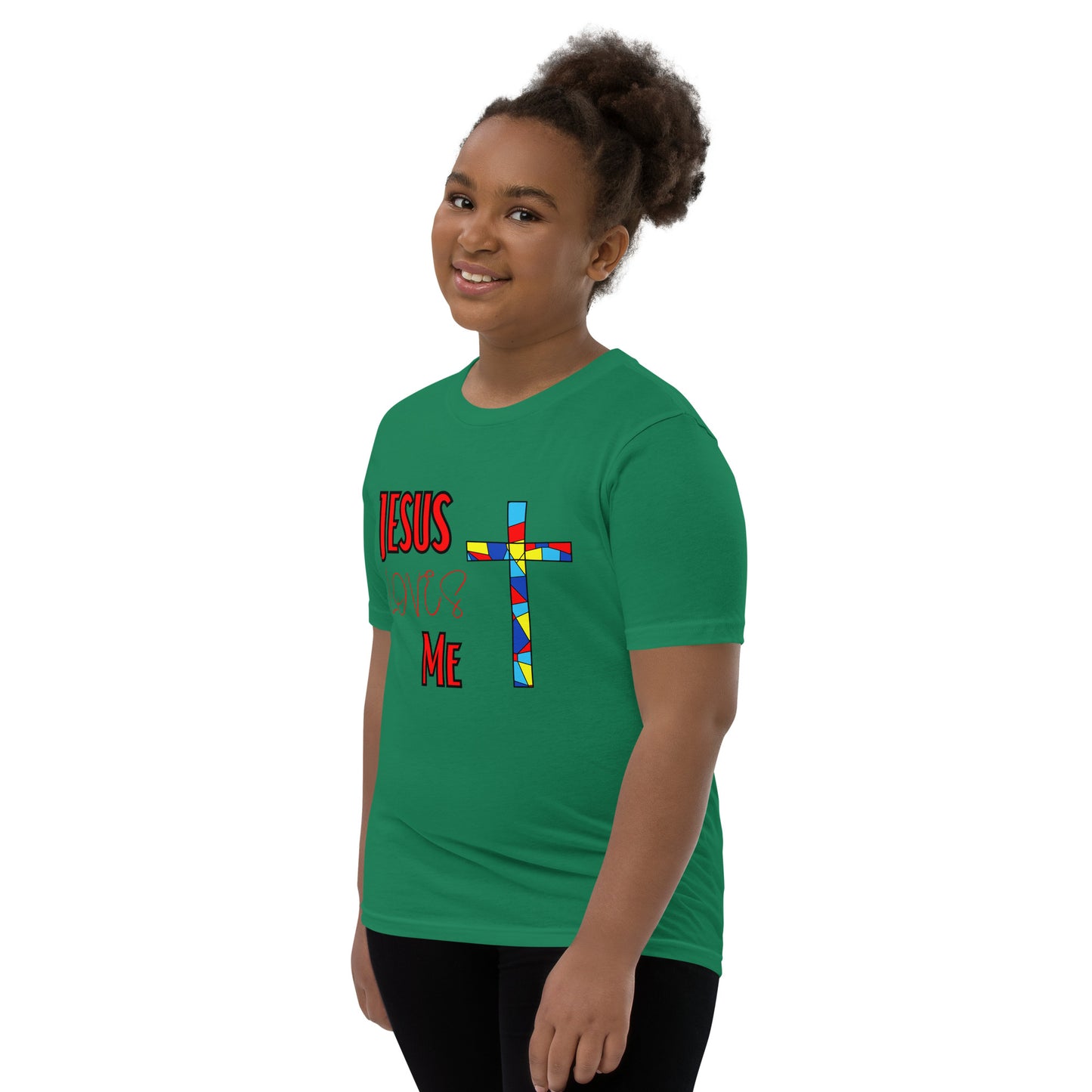 Youth Short Sleeve T-Shirt "Jesus Loves Me"