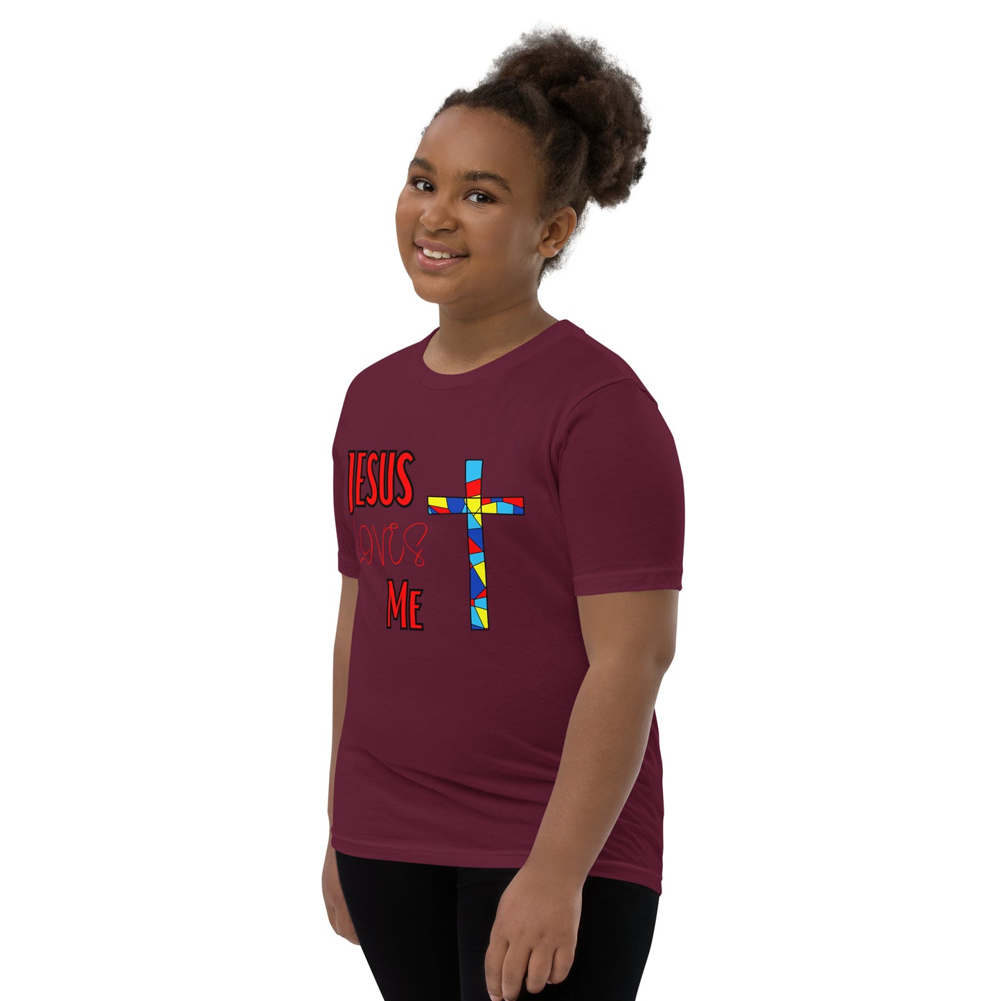 Youth Short Sleeve T-Shirt "Jesus Loves Me"