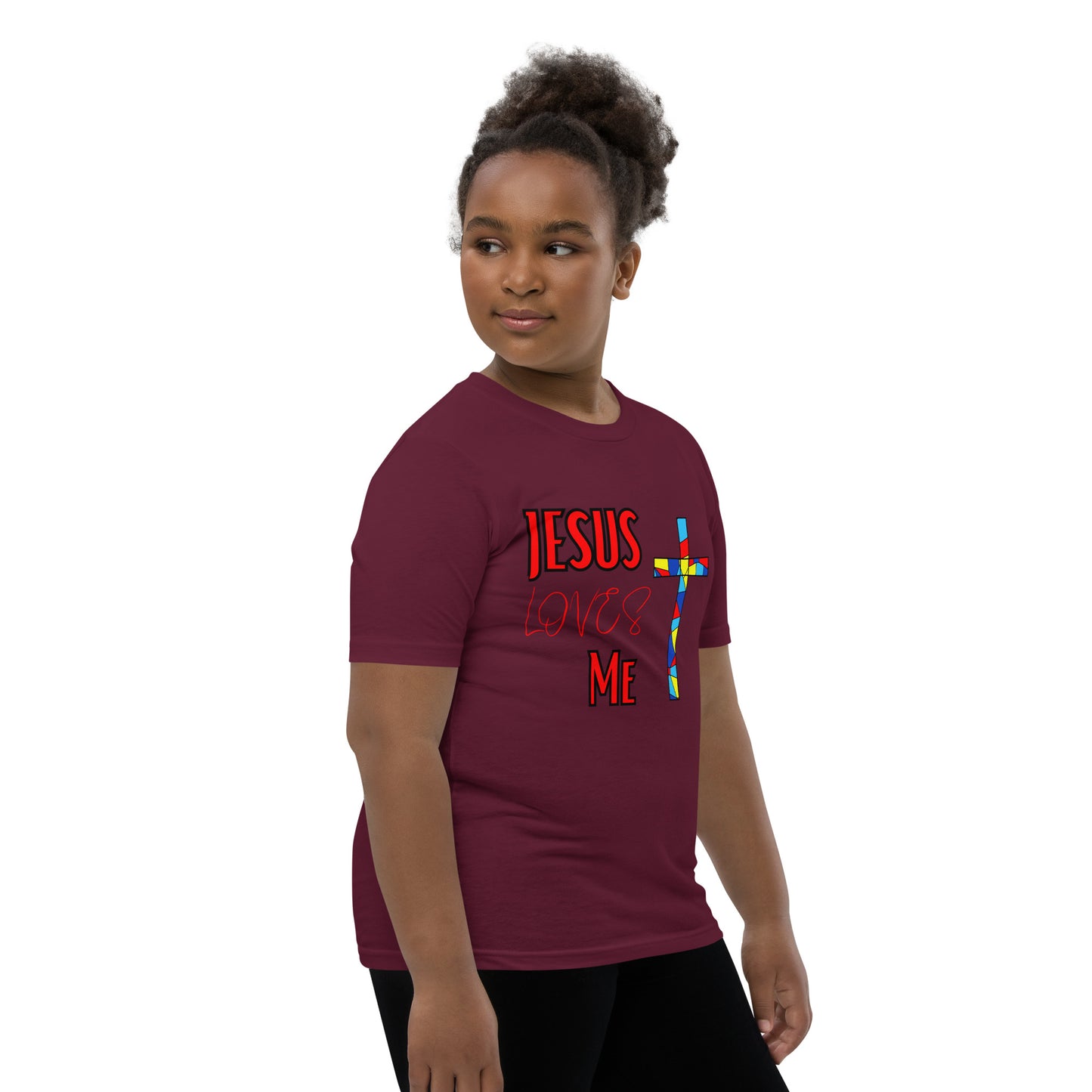 Youth Short Sleeve T-Shirt "Jesus Loves Me"