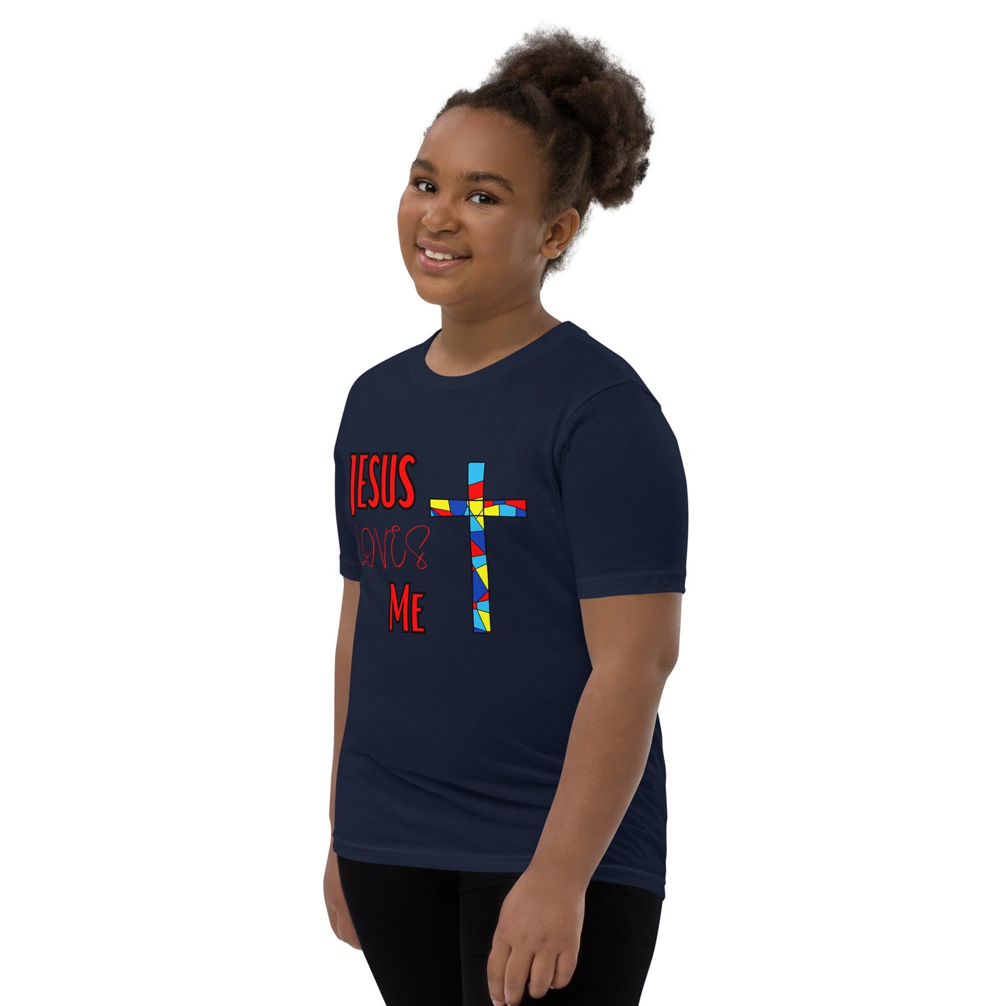 Youth Short Sleeve T-Shirt "Jesus Loves Me"