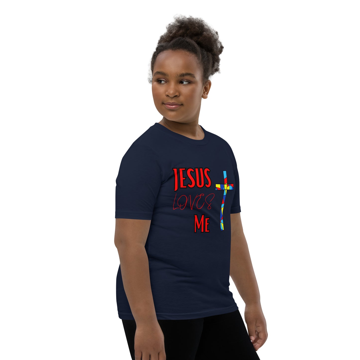 Youth Short Sleeve T-Shirt "Jesus Loves Me"