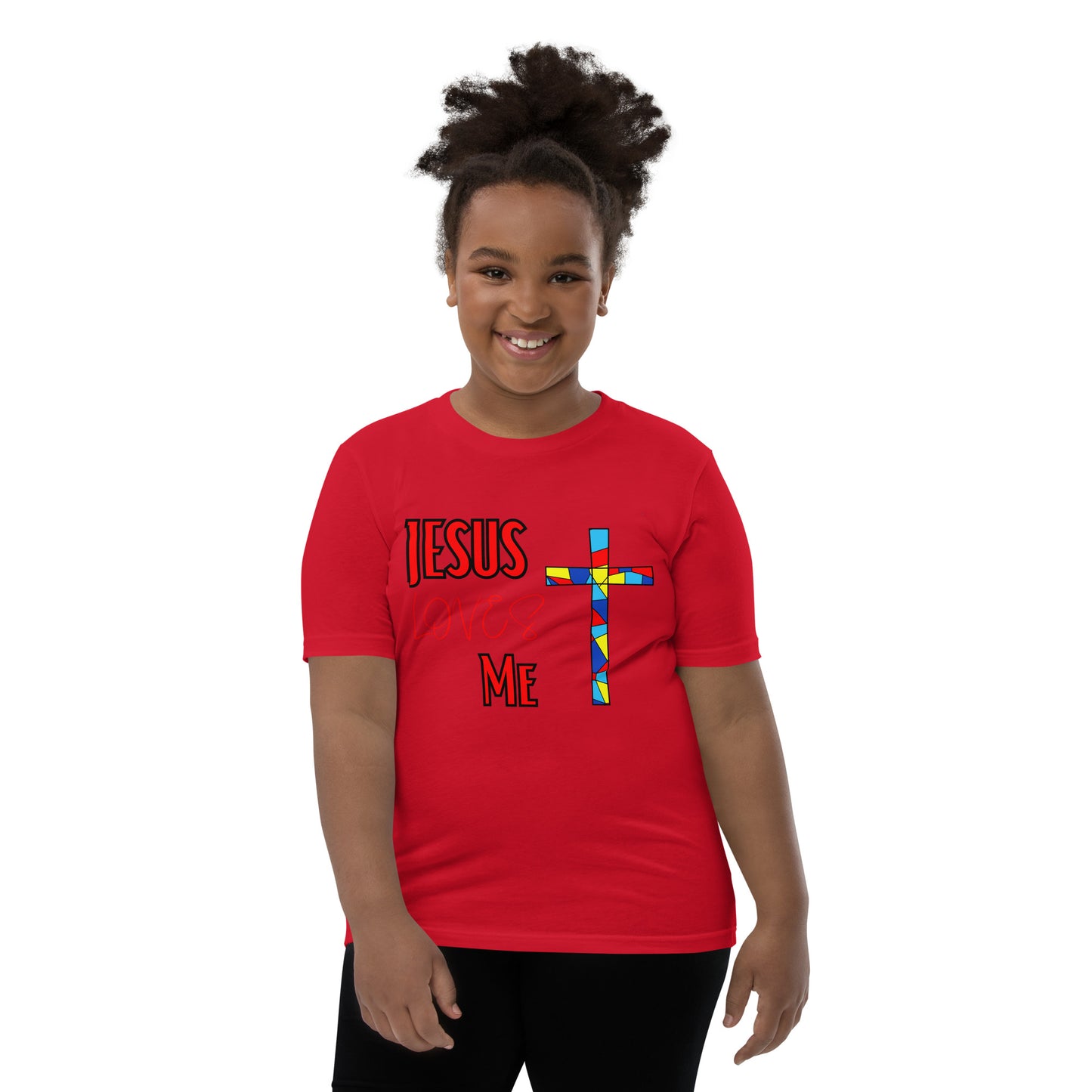 Youth Short Sleeve T-Shirt "Jesus Loves Me"